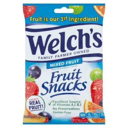 Welch's Collations aux fruits 140g /Welch's Fruit Snacks 140g