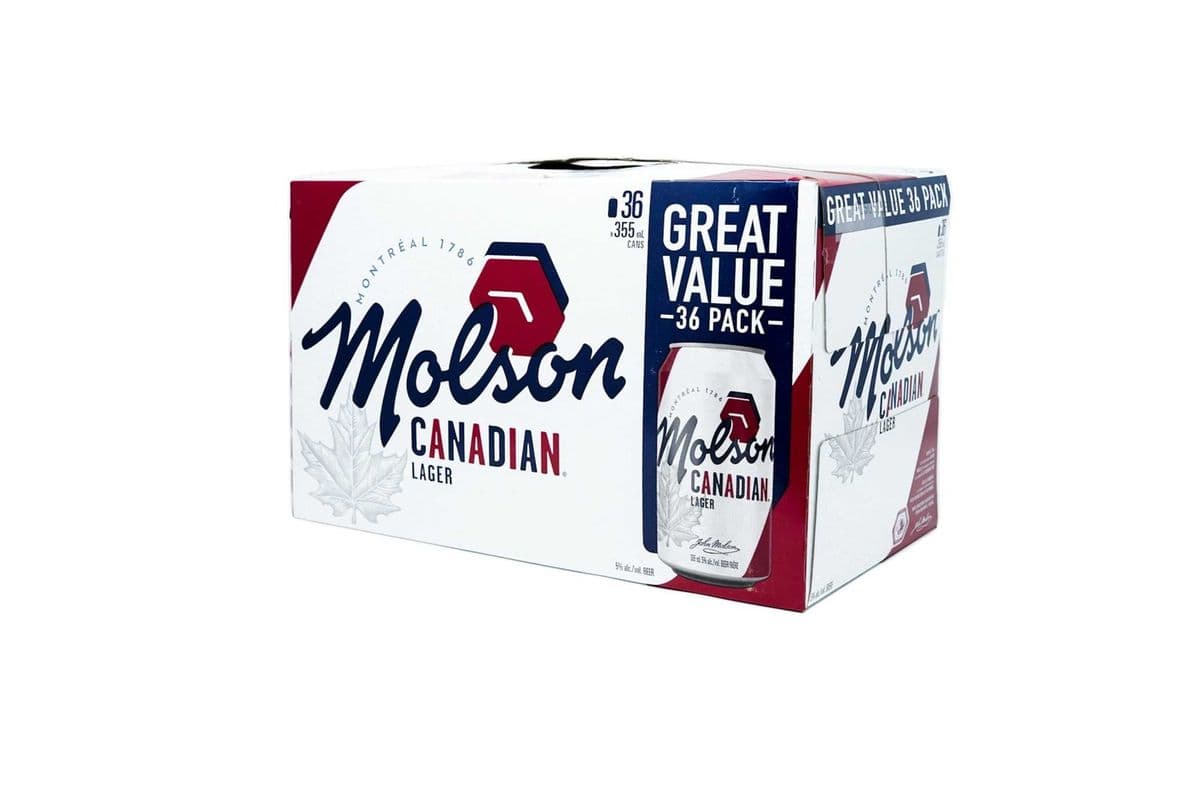 736818. MOLSON CANADIAN (36 x 355ML (CANS))