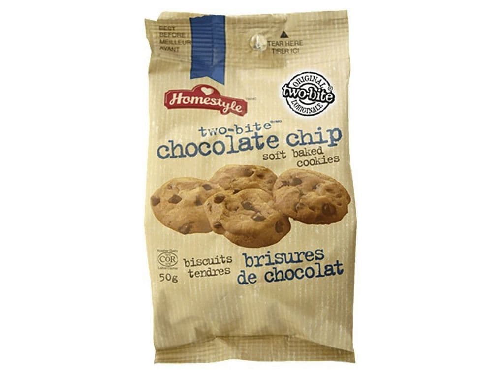 Two Bite Chocolate Chip Cookies 50g Snack