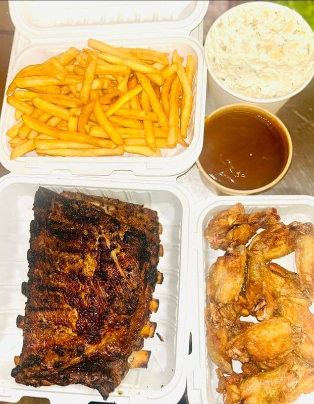 Family Meal 5 - Full Rack Ribs & 12 Wings
