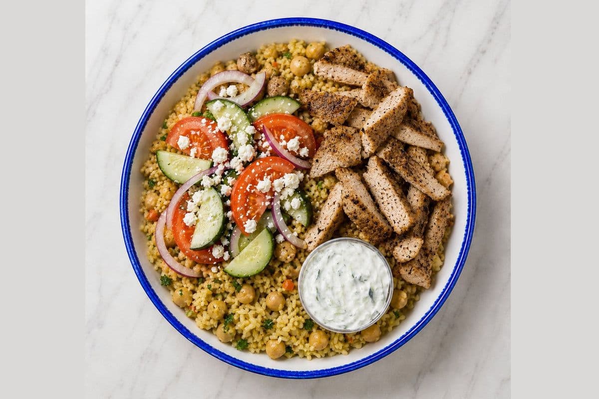 Chicken Yeero Rice Bowl