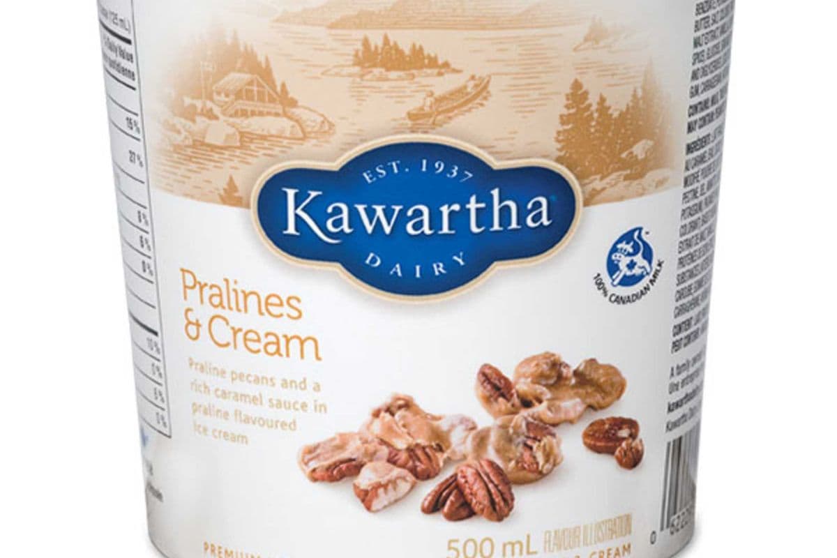 Kawartha Dairy Ice Cream Pralines and Cream (500 ml)