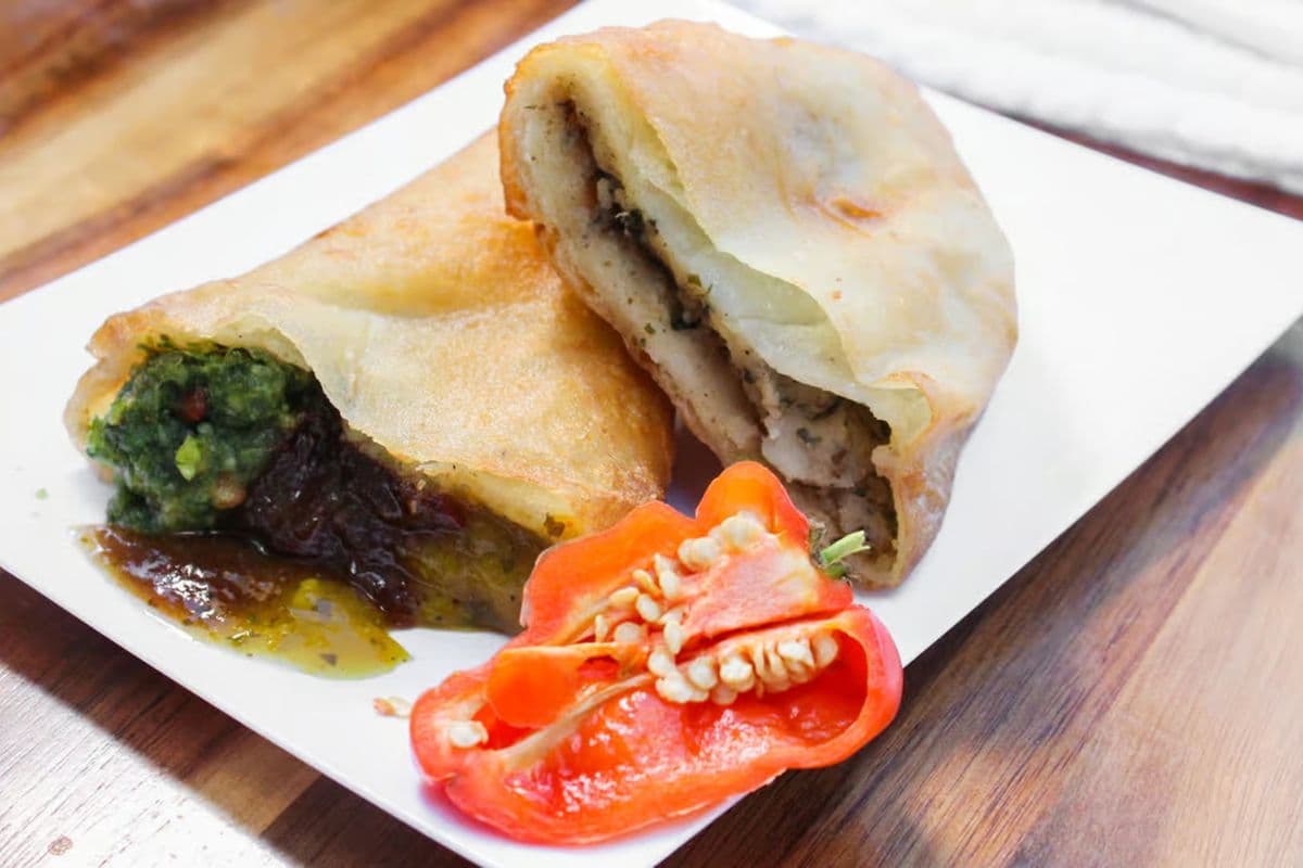 Aloo Pie with Channa