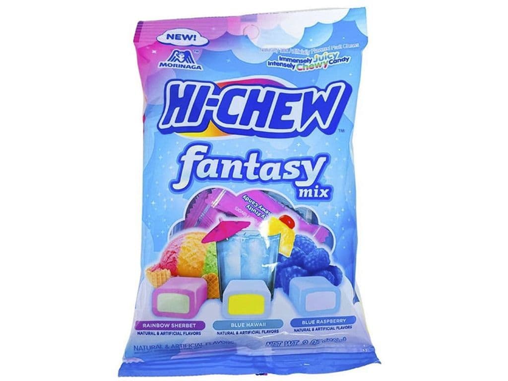 HiChew Fantasy Mix Candy (Rainbow Sherbet, Blue Hawaii, Raspberry)
