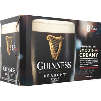 GUINNESS DRAUGHT 8 CAN (8 x 440ml)