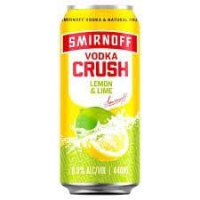 SMIRNOFF CRUSH LEMON AND LIME TALL CAN (473ML)
