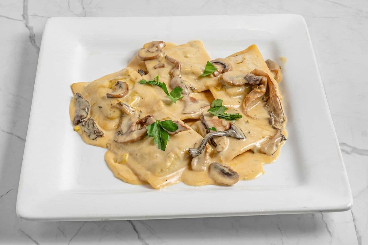 Mushroom Ricotta Ravioli Pasta