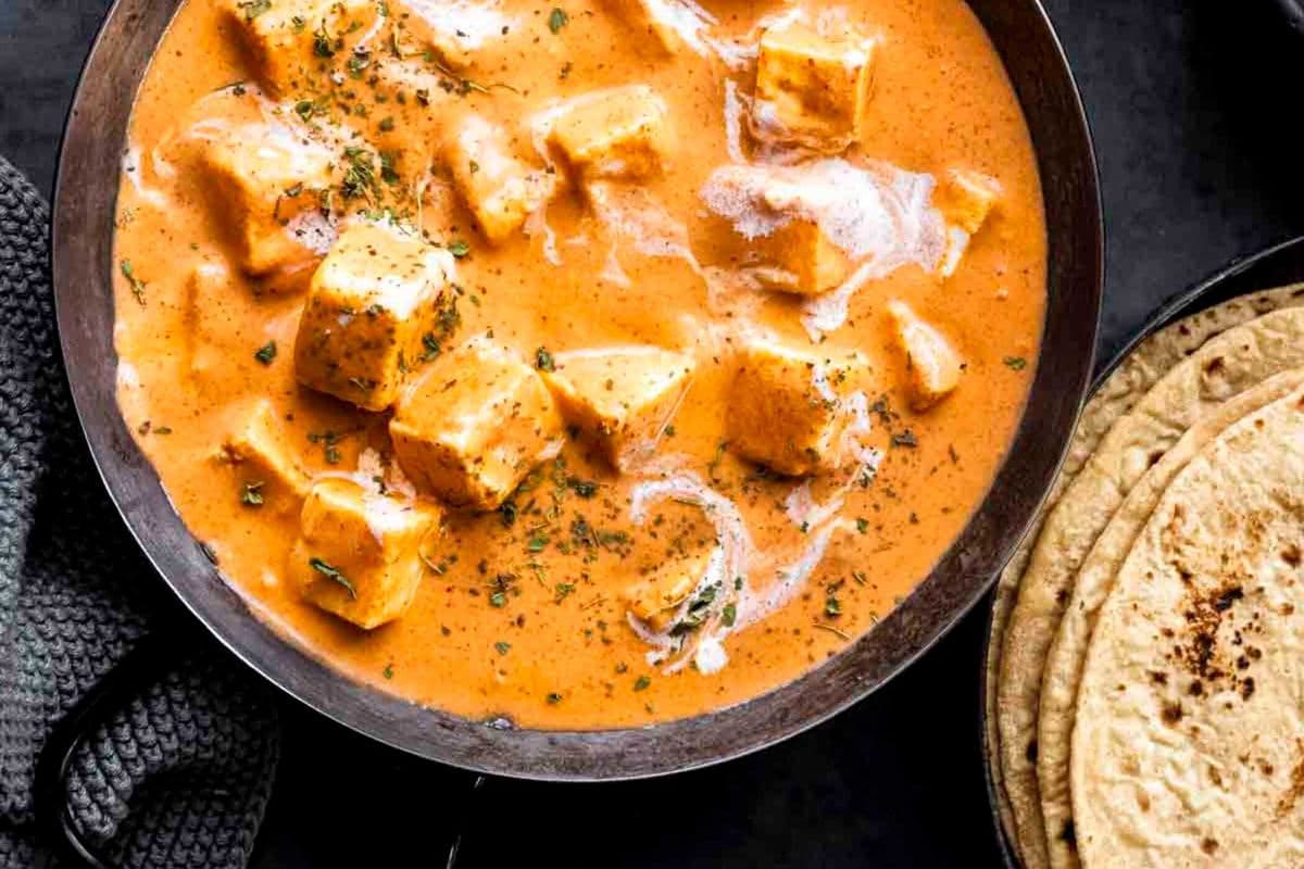 Shahi Paneer (8oz) & Butter Naan