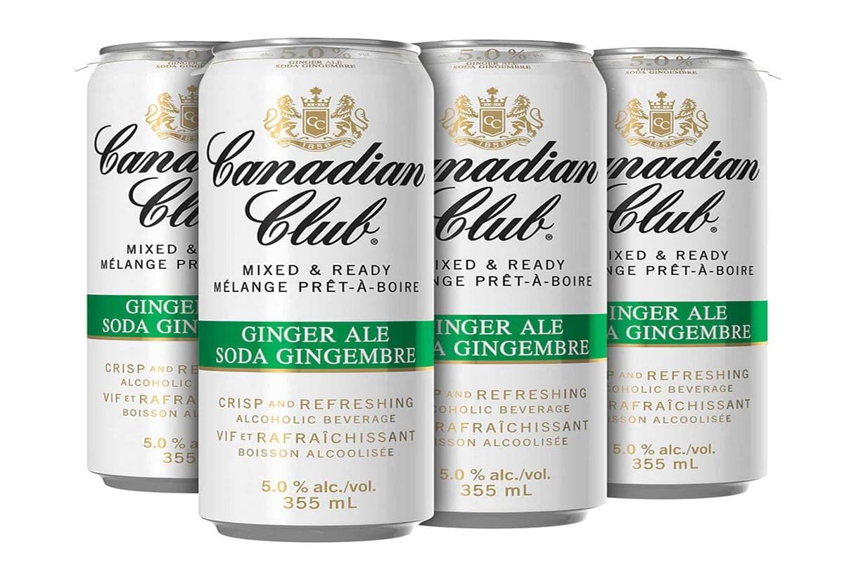 CANADIAN CLUB GINGER 6 CANS (6 x 355 ML)