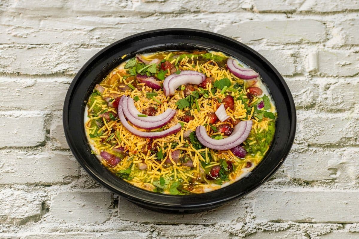 Channa Samosa Chaat