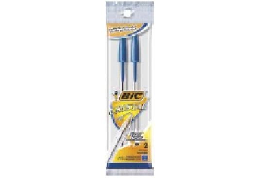 BIC Cristal Blue Pens (2 Pack) 1002695
