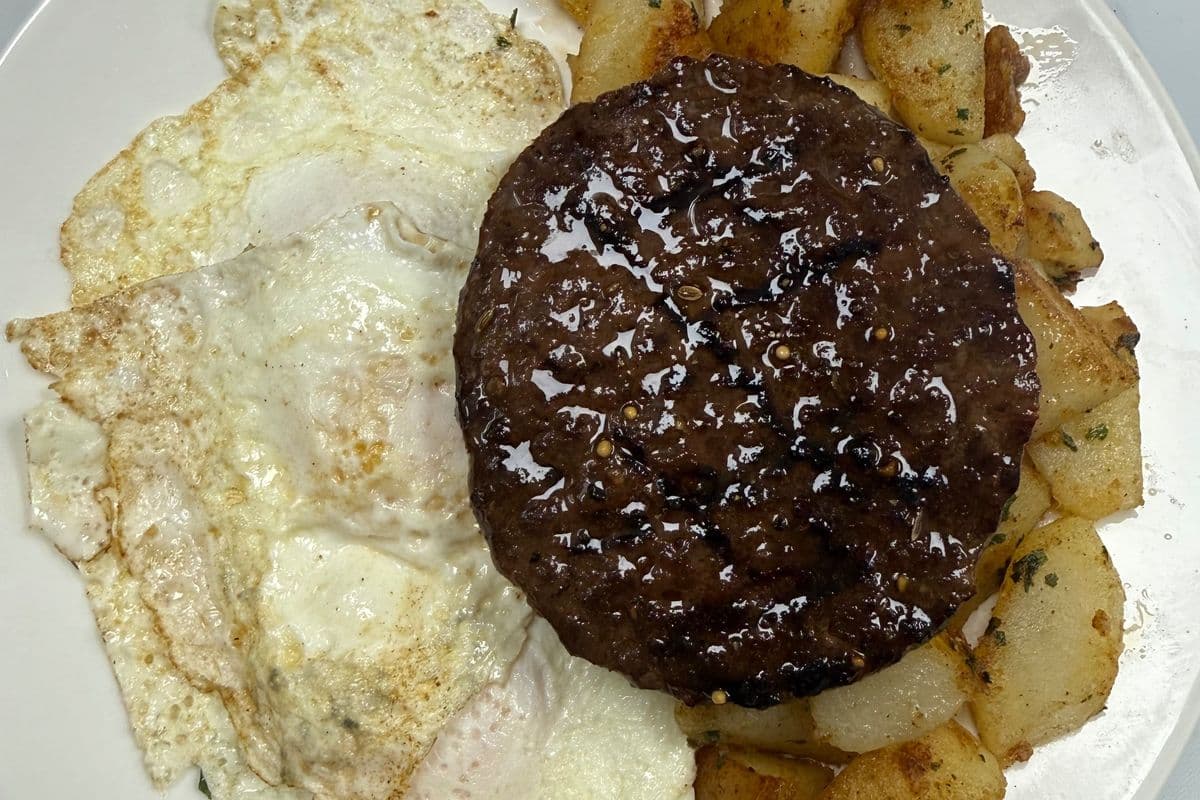 Hamburger Steak and Eggs