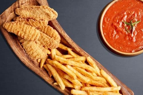 Chicken Strips with Large Fries - 3 PCS