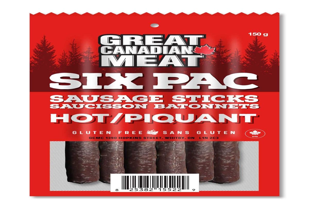 Great Canadian Meats - Sausage Sticks Hot (6 pack) (150 g)