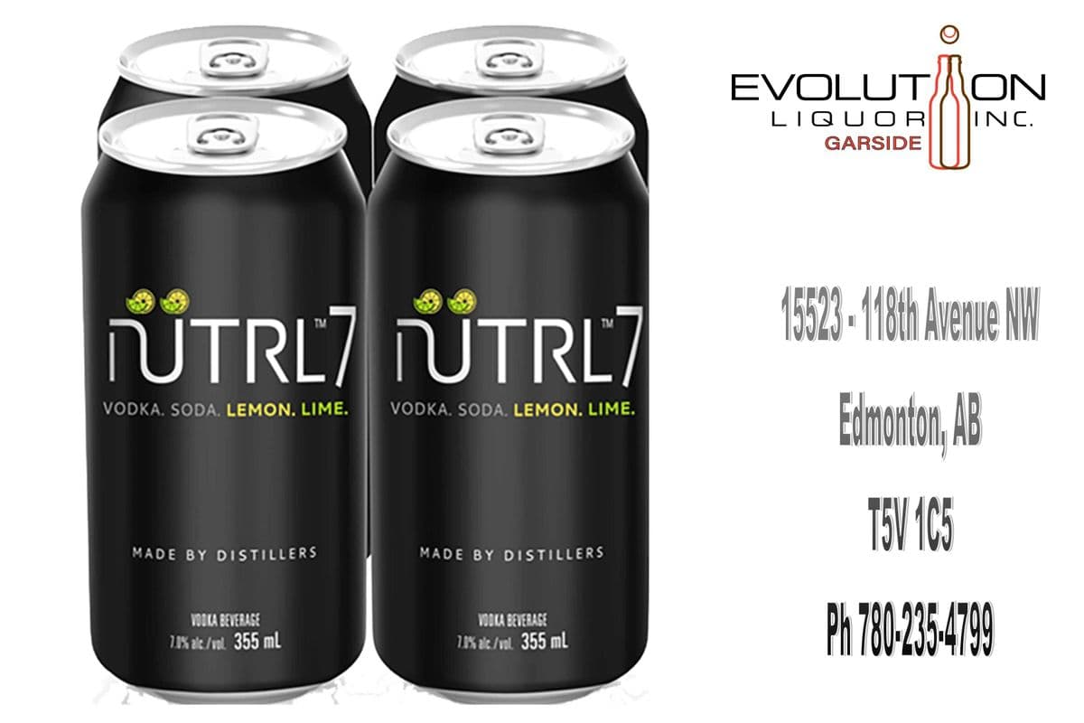Nutrl 7 Vodka Soda Lemon Lime C355-04 (4 x 355ml Can)