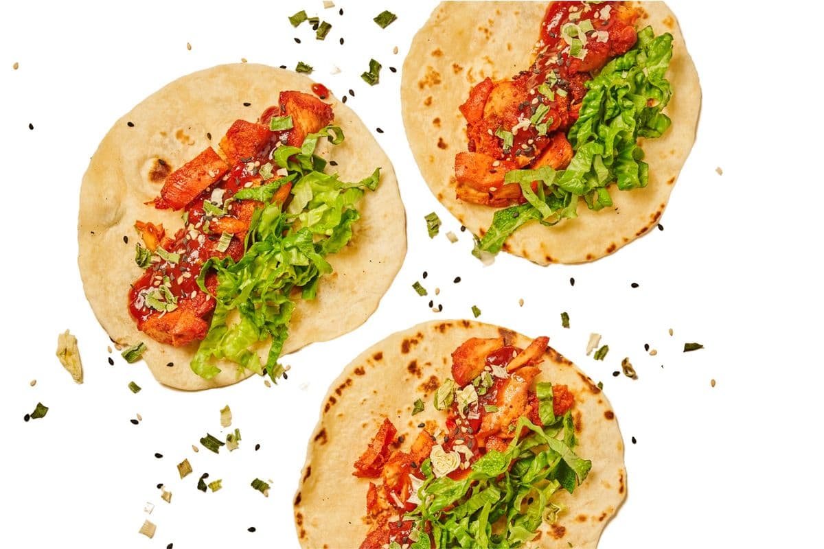 Chilli Chicken Tacos (3) trio