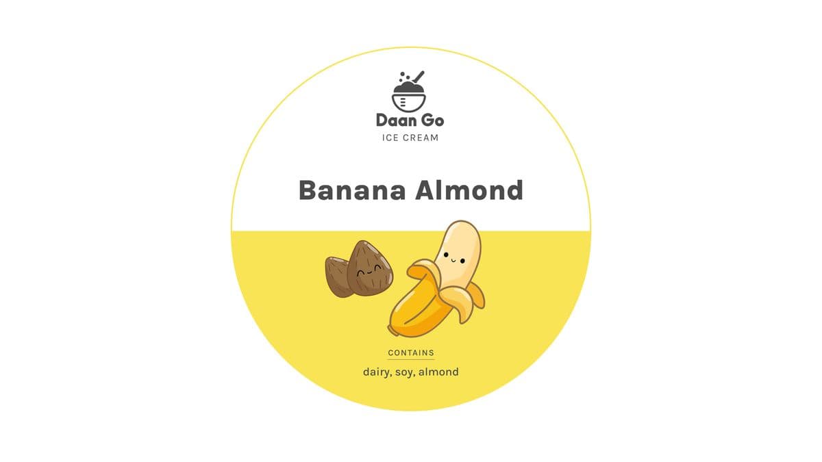 Bananza Almond Crunch Ice Cream