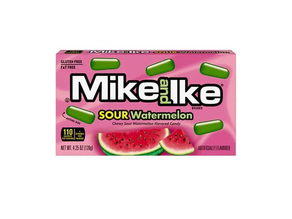 Mike and Ike Sour Watermelon 120g Fruit Candy Jelly Beans