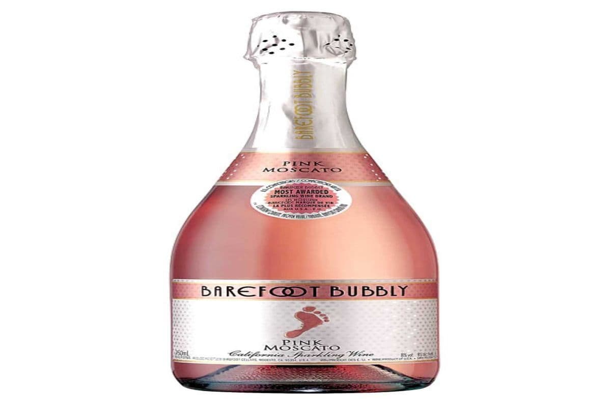 BAREFOOT BUBBLY PINK MOSCATO 750 ML (1 x 750 ML)