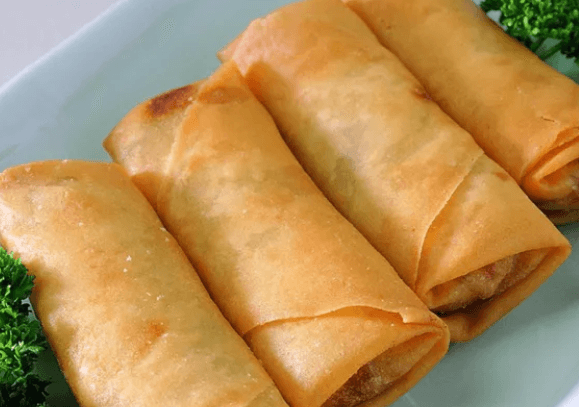 17. Vegetable Spring Rolls - Pho Pia Tod (4 pcs)