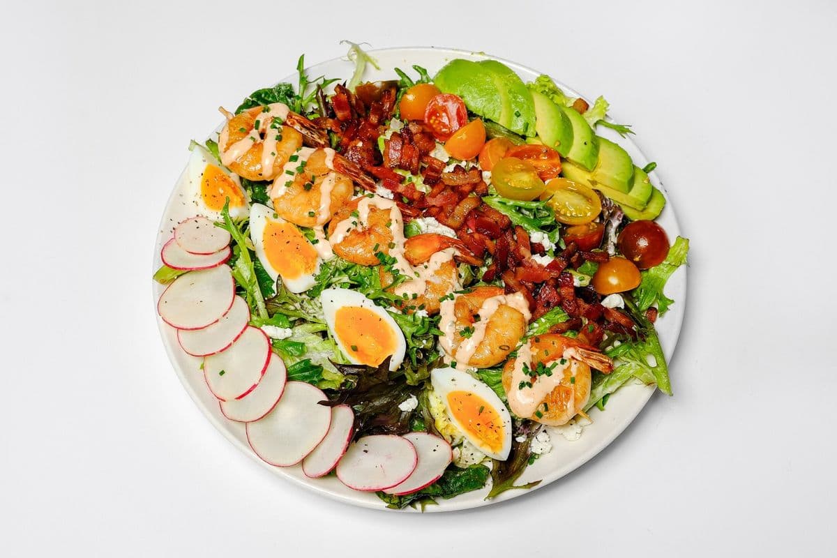 Prawn and Avocado Cobb Salad (GF)