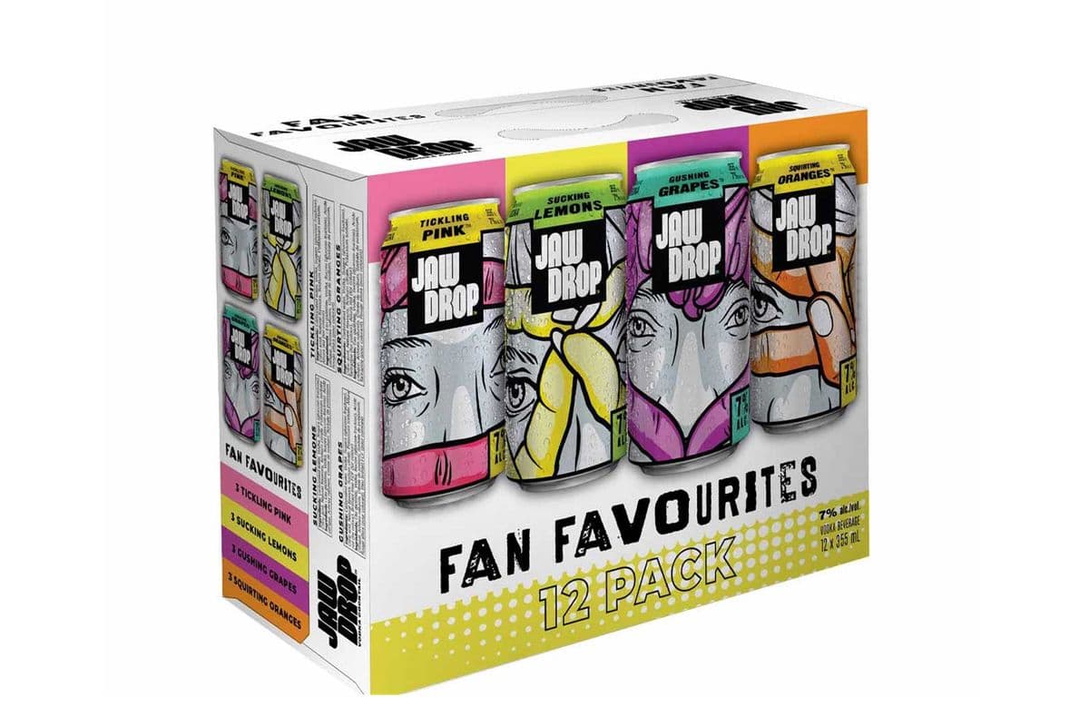 JAW DROP FAN FAVOURITES VARIETY PACK 12 CANS (12 x 355 ML)