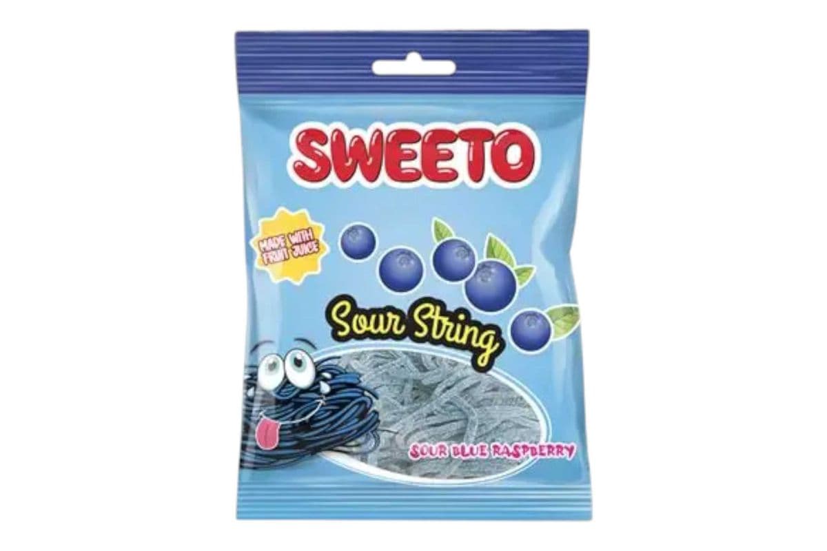 BOGO - Sweeto Sour Blur Raspberry String (80gm) (150 Cal)