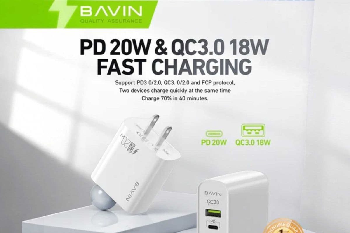 Bavin Dual Port Adapter 20W