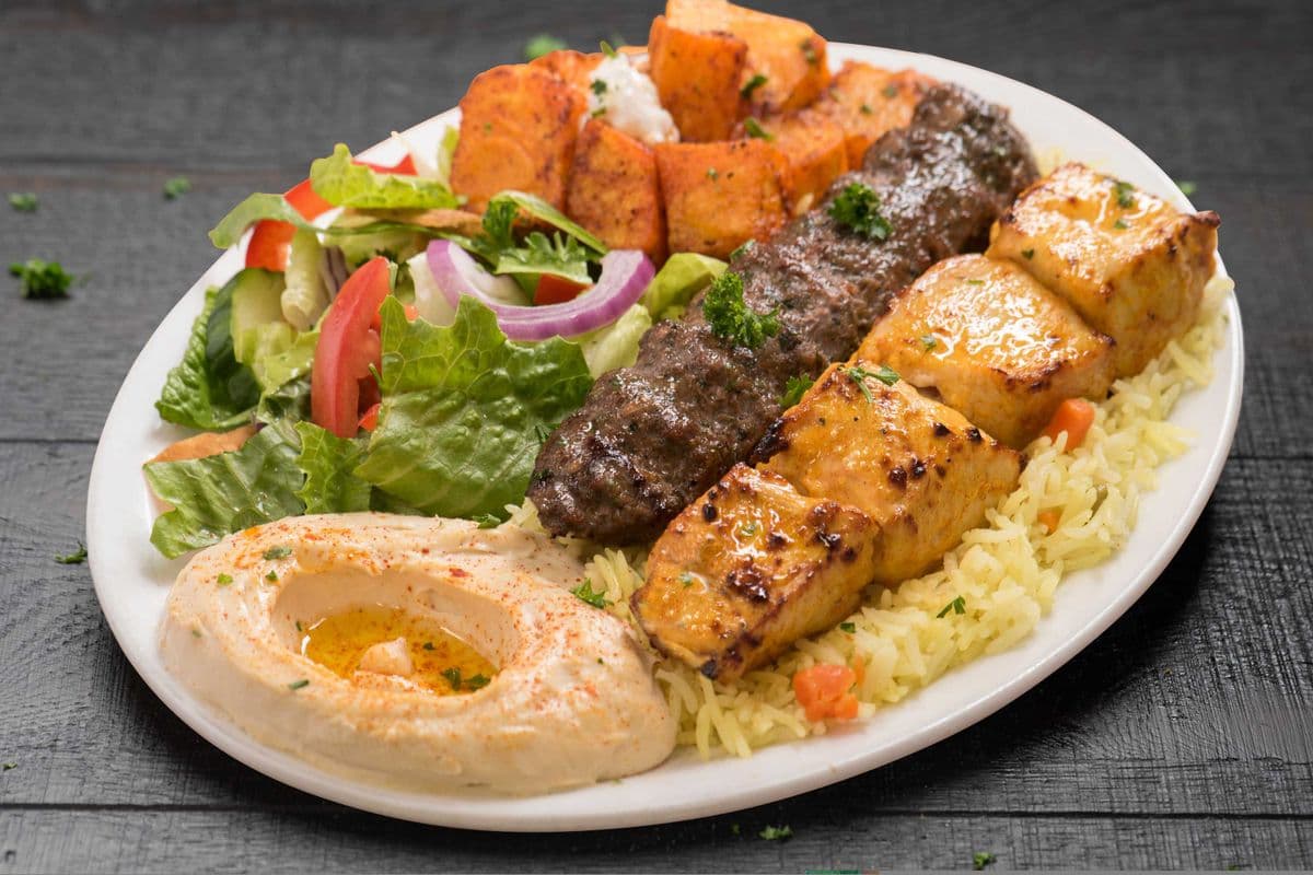 Chicken & Beef Kabab Plate