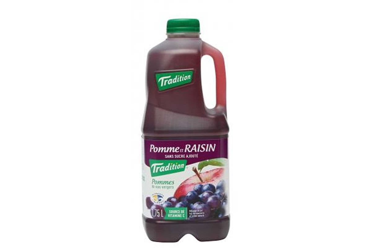 Tradition pomme et raisin / apple and grape juice