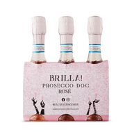 Brilla! Prosecco Rosato DOC Spumante (3x200ml) (3 Bottle x 200 mL)
