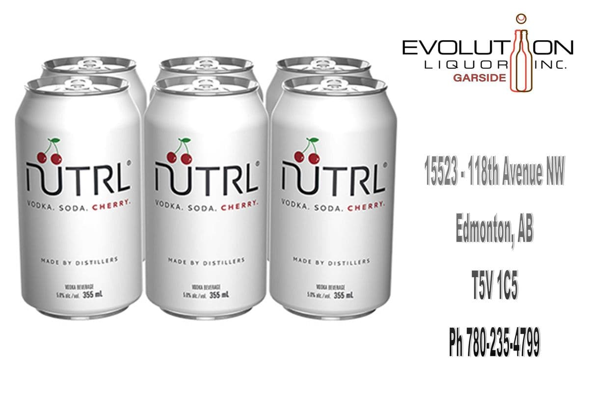 Nutrl Vodka Soda Cherry C355-06 (6 x 355ml Can)