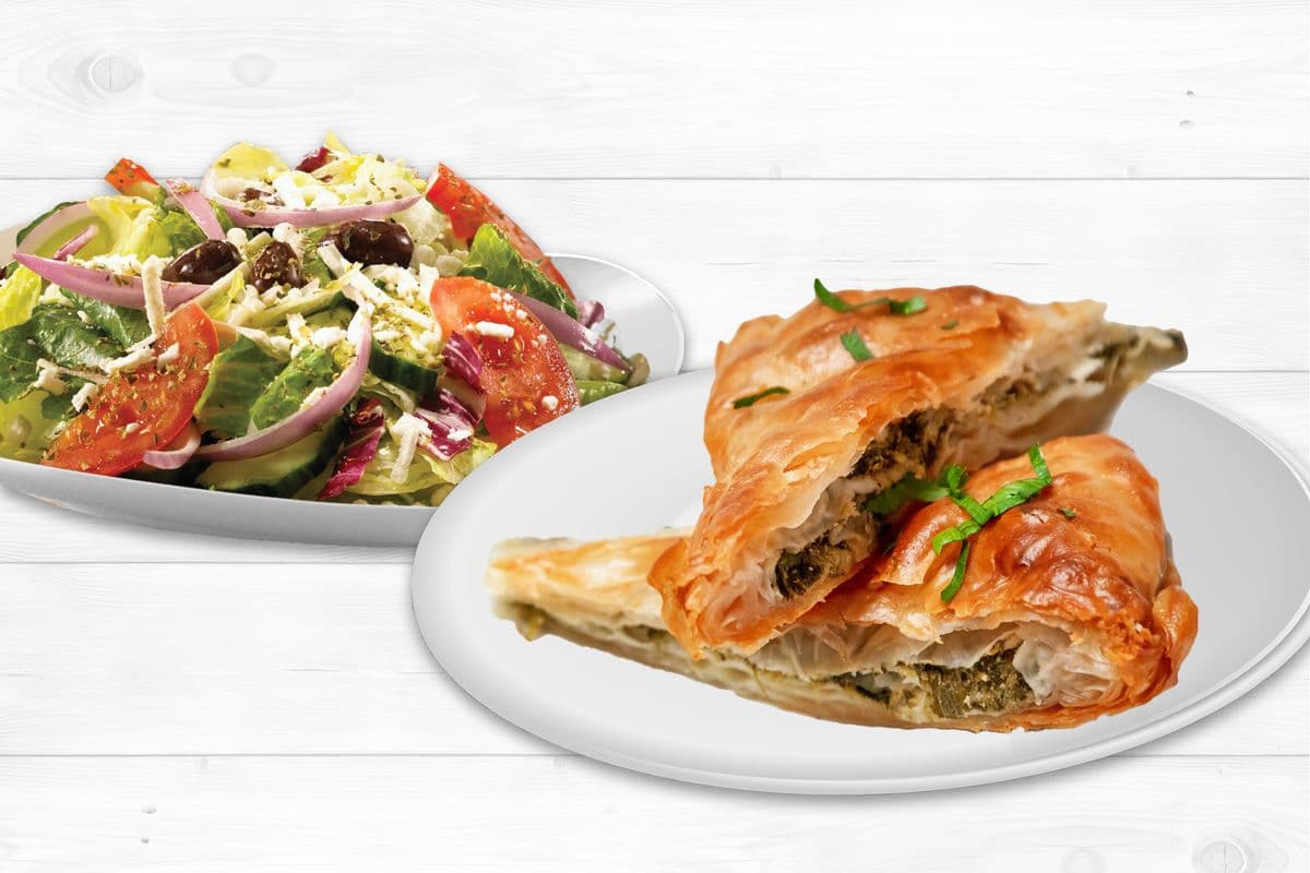Spanakopita & Greek Salad