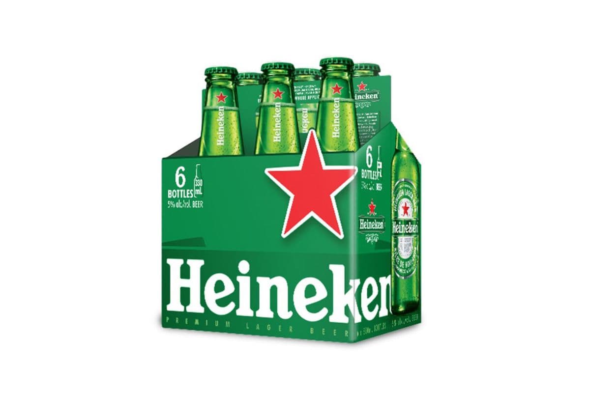 Heineken Lager (6 x 330 ml Bottle)