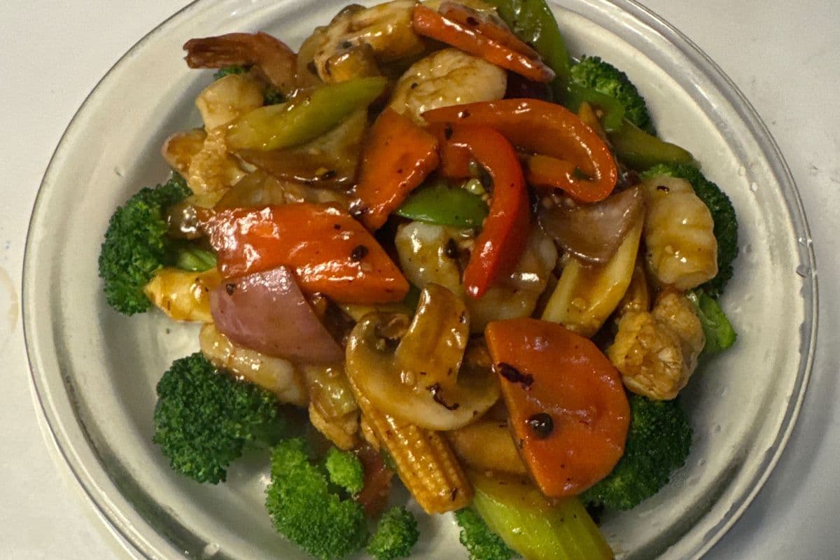 Prawns with Black Bean Sauce