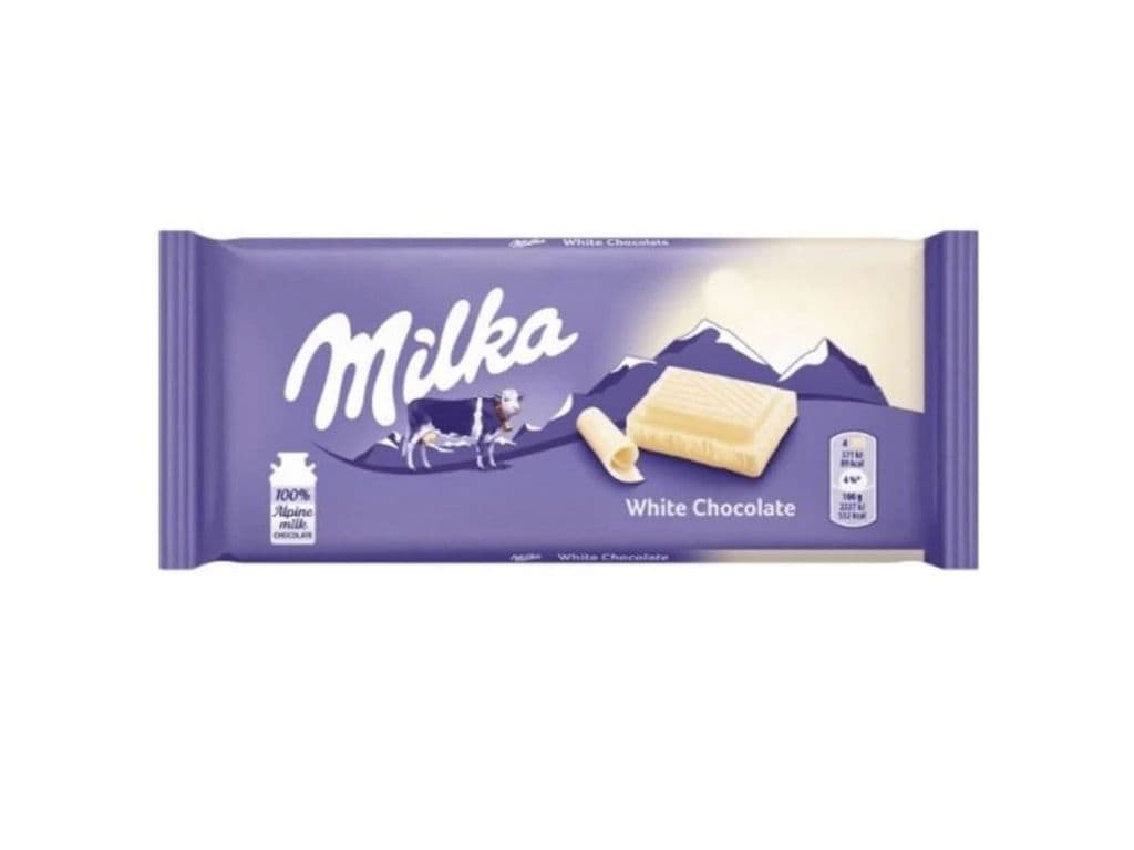 Milka White Chocolate Bar