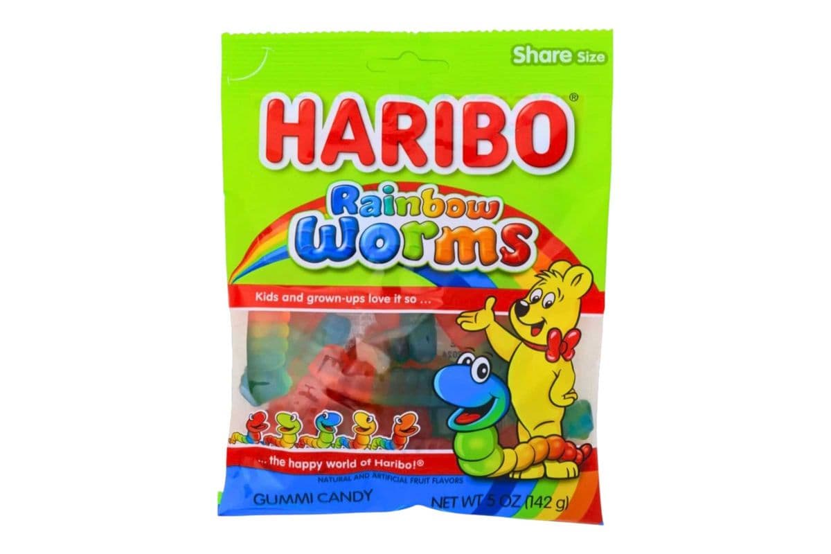 Haribo Rainbow Worms (142g) (110 Cal)