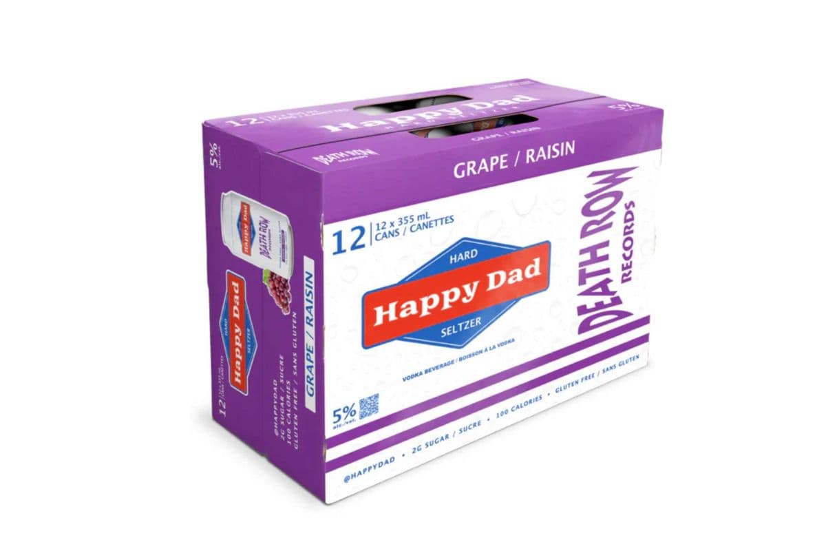 Happy Dad Hard Seltzers Grape (12 x 355 ml)