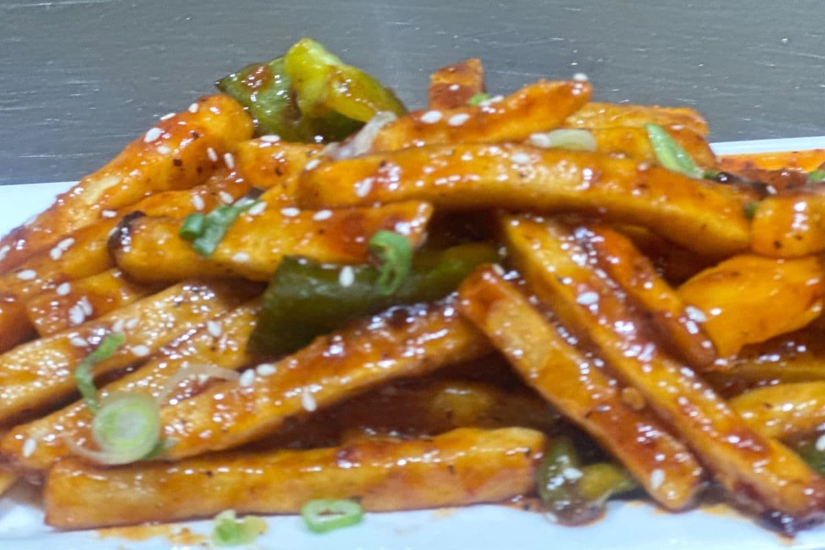 Chilli Honey Potatoes
