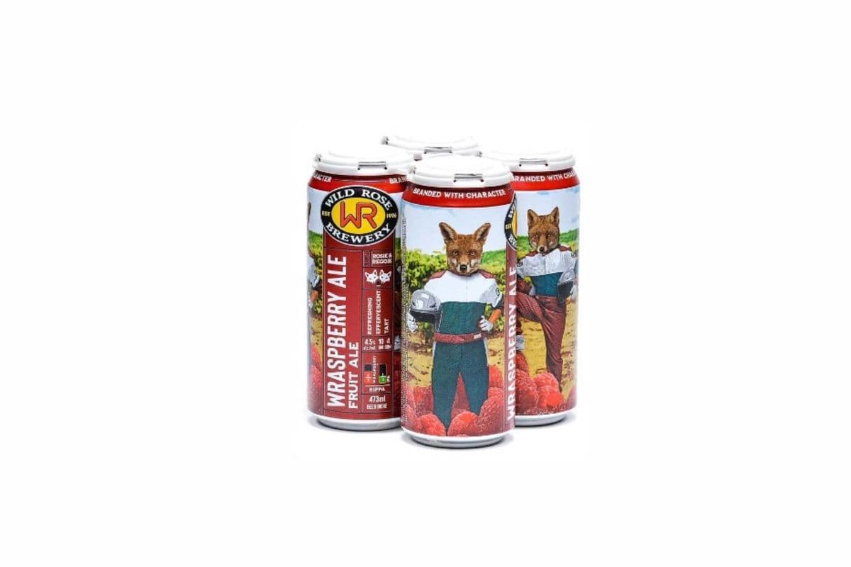 Wild Rose Wraspberry Ale - 4 x 473 ML Cans (1 x 473 ml)