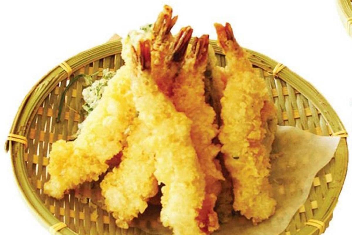 Deep-fried tempura shrimps (5pcs)