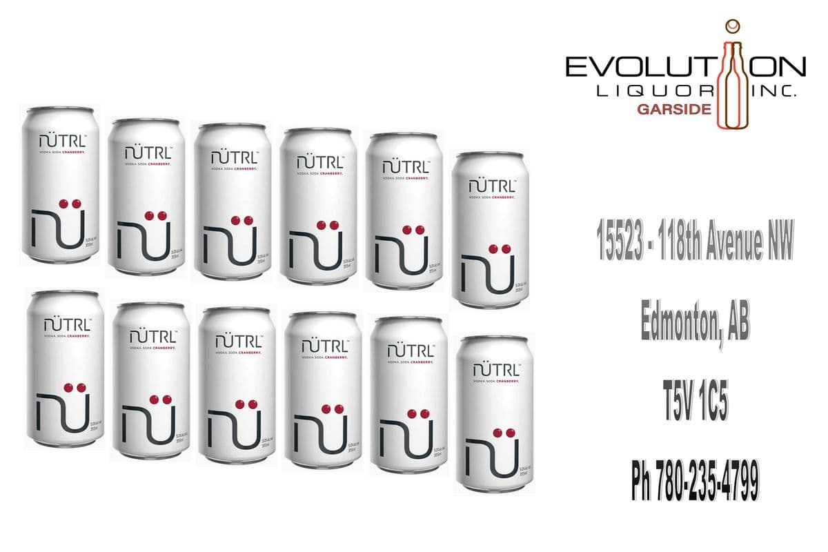 Nutrl Vodka Soda Cranberry C355-12 (12 x 355ml Can)