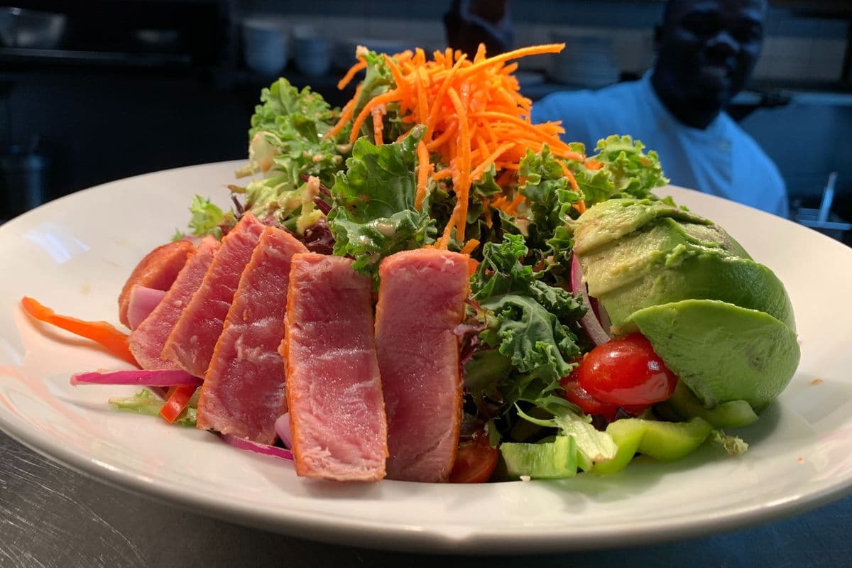 Ahi Tuna Tataki Salad