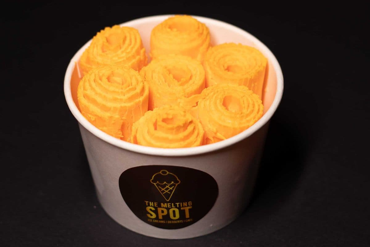 Mango Mastani Thai Rolled Ice Cream