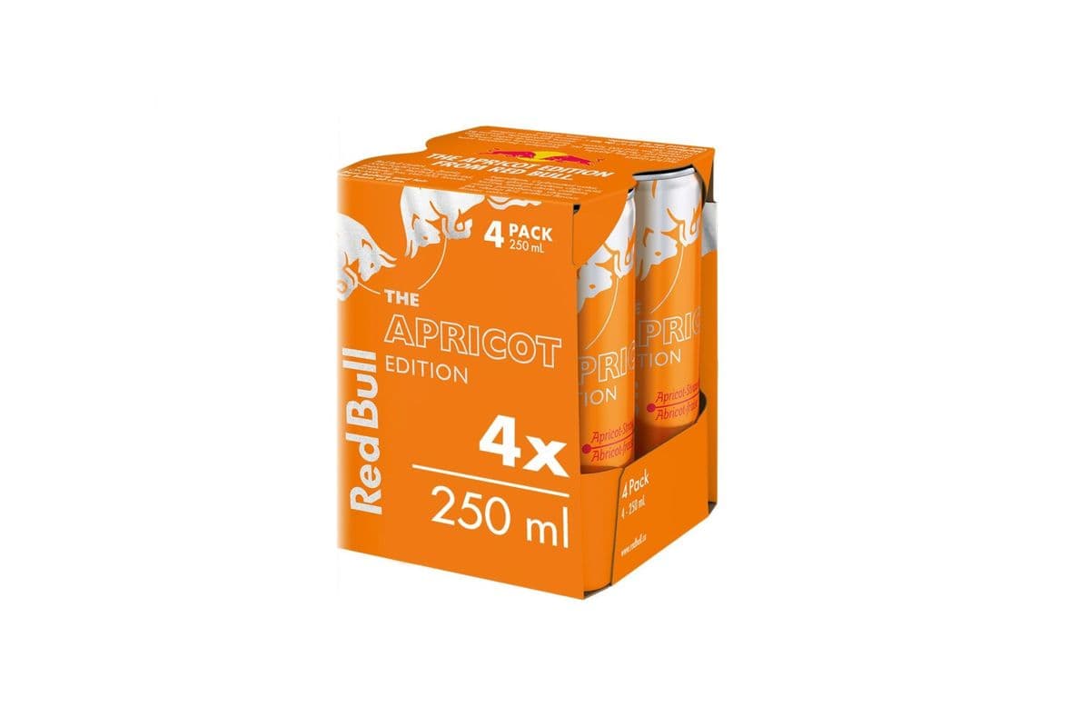 Red Bull abricot-fraise (Lot de 4) / Red Bull Apricot-Strawberry (4 Pack) (250 ml)