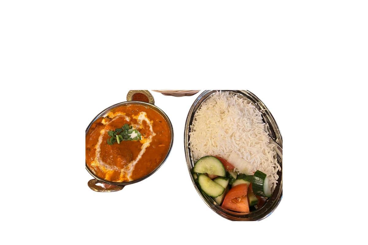 Butter Chicken & Rice Combo (Serves one)