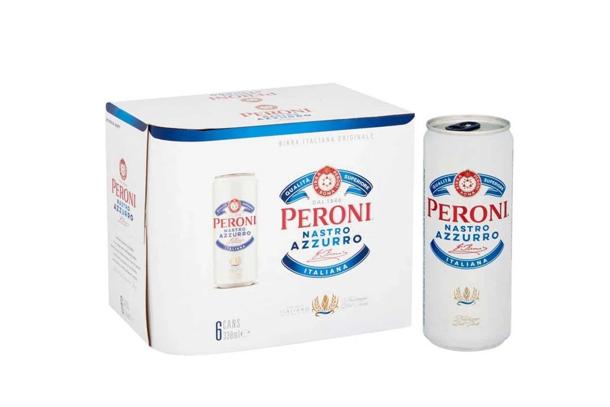 PERONI NASTRO AZZURO 0.0% 6 CANS (330 ML) (6 x 330 ML)