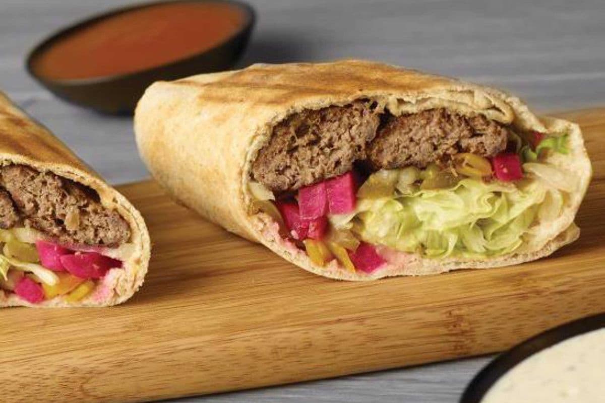 Large Chargrill BBQ Beef Kebab Wrap