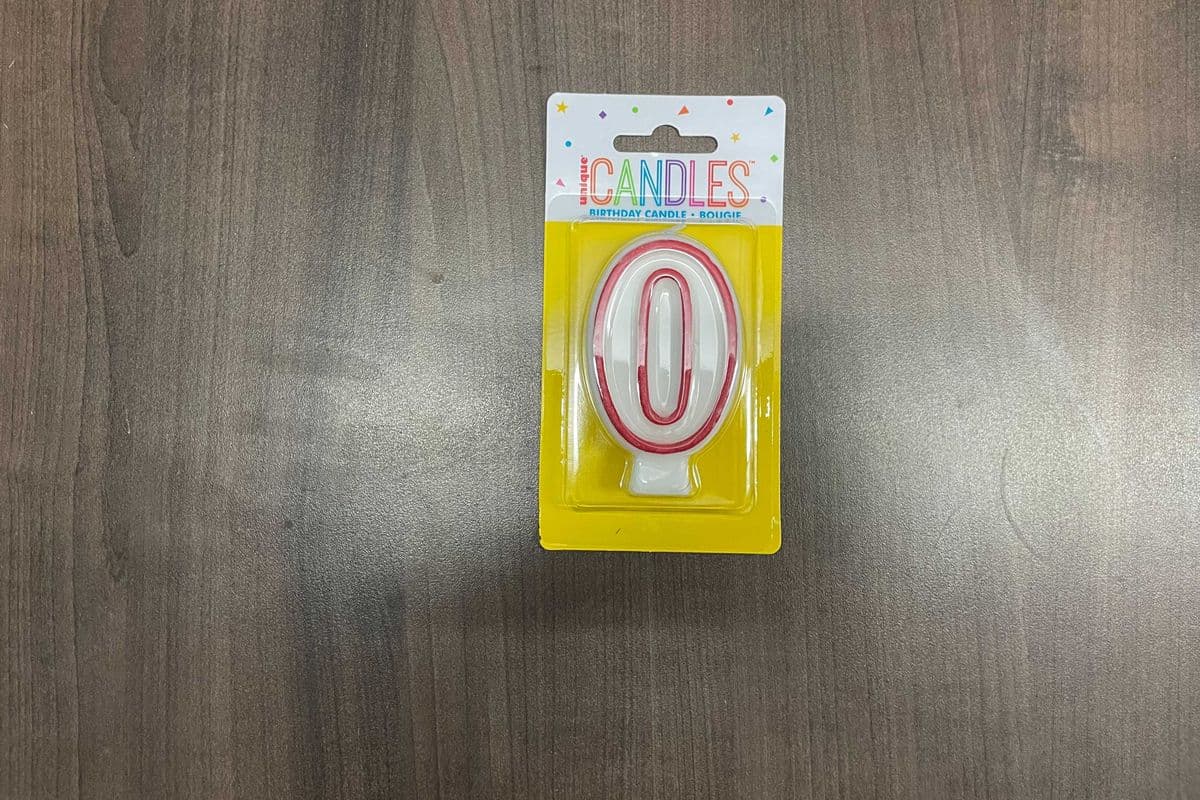 Deluxe Numeral Candle #0