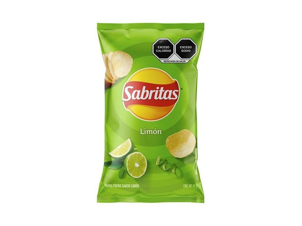 Sabritas Limon Potato Chips Zesty Lime 42g Mexican Snack